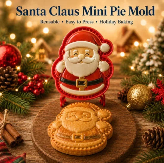 Collection de Moules à Mini-Tartes de Noël, Moules à Mini-Tartes Réutilisables pour les Fêtes, Formes de Père Noël, Bonhomme