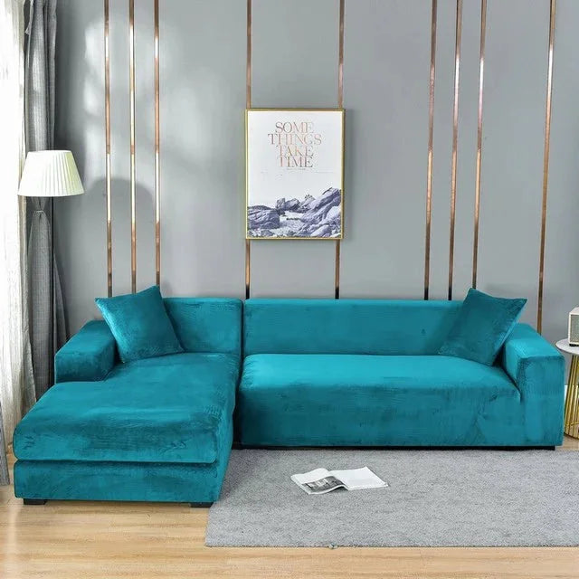 Housse Universelle Premium Pour Canapé - Protection Complète Contre Les Taches — Bleu Turquoise, photo 13