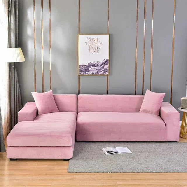 Housse Universelle Premium Pour Canapé - Protection Complète Contre Les Taches — Rose, photo 26