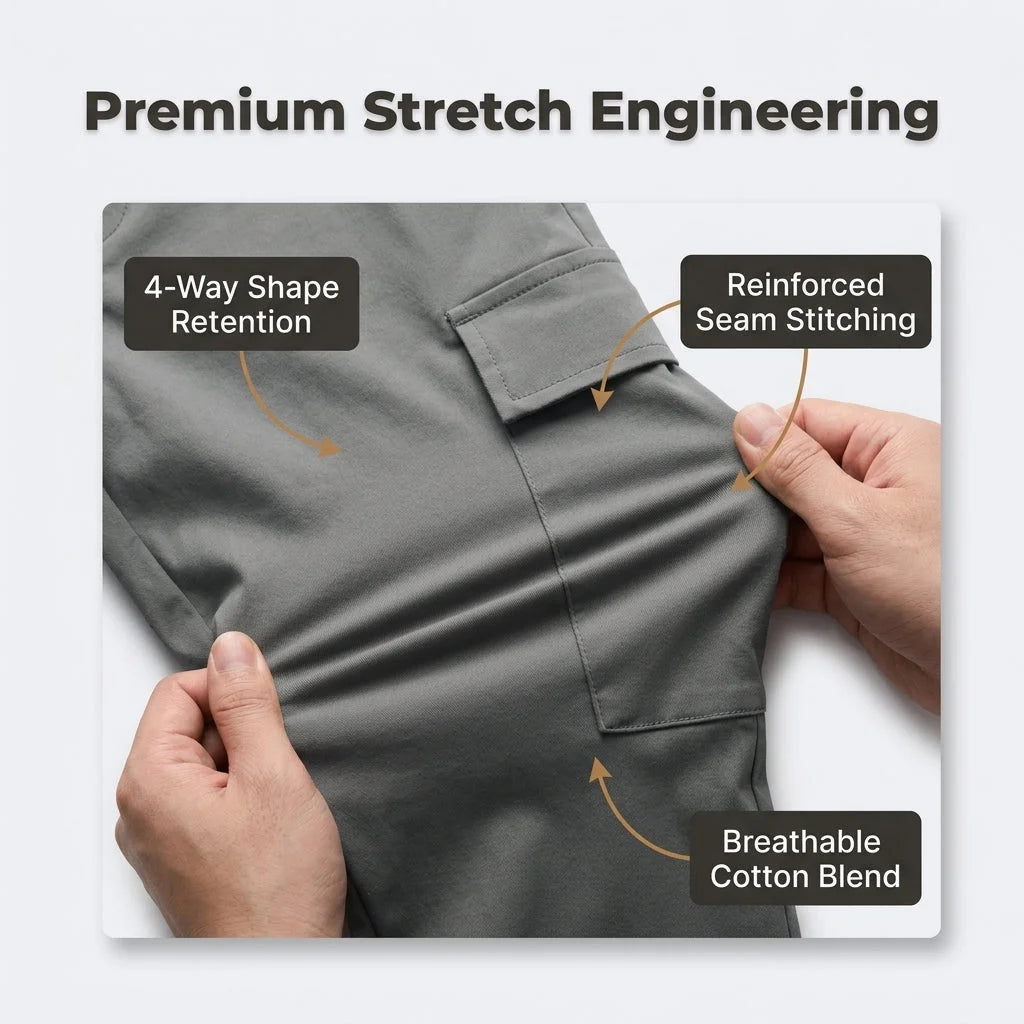 Jean Cargo Extensible Premium – Confort Et Style — photo 4