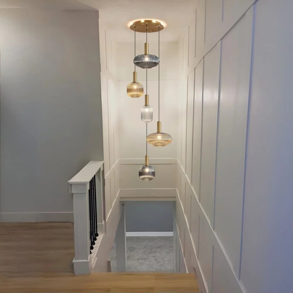 Elegant Vintage Taklampe i Glass — bilde 23